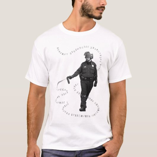 Freie Rede mit einer Drehung des Pfeffer-Sprays T-Shirt (Vorderseite)