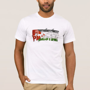 Freie Retro Flagge Palästinas T-Shirt