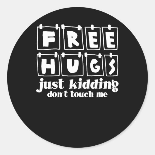 Freie Schläger, die mich einfach nur kidden, Touch Runder Aufkleber (Vorderseite)