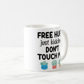 Freie Schläger, ein schönes Kakteen, Touch mich ni Kaffeetasse (VorderseiteRechts)