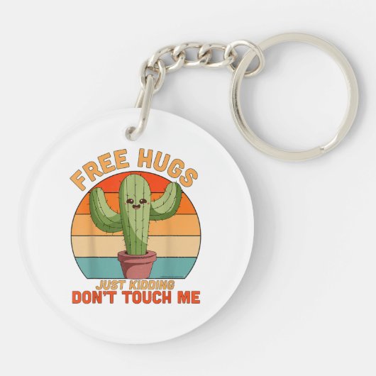 Freie Schläger, einfach nur kidden Touch Mich nich Schlüsselanhänger (Rückseite)