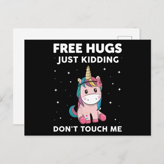 Freie Schläger, nur das Töten, Touch mich nicht Postkarte (Vorne/Hinten)