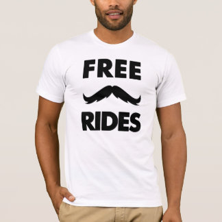 Freie Schnurrbart-Fahrten T-Shirt