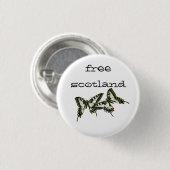 Freie Schottland-Frack-Schmetterlinge Pinback Button (Vorne & Hinten)