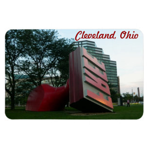 "Freie" Sehenswürdigkeit Clevelands, Ohio Magnet