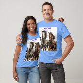 🔥 Freie Spirituosen Run Wild Horseback Rider T-Sh T-Shirt (Unisex)