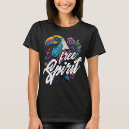 Freie Spirituosen Sommervibes Regenbogenvogel T-Shirt