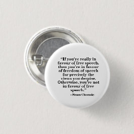 Freie Sprache-Abzeichen - Zitat 30 Button