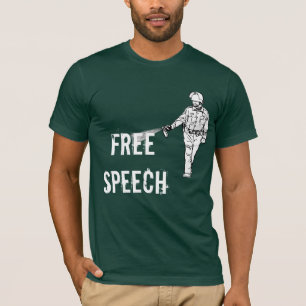 Freie Sprache-Pfeffer-Spray-Polizist T-Shirt