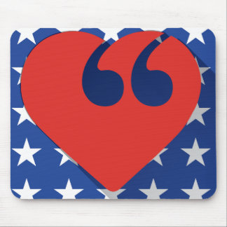 Freie Sprache USA-Liebe-Mausunterlage Mousepad