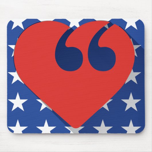 Freie Sprache USA-Liebe-Mausunterlage Mousepad (Vorne)