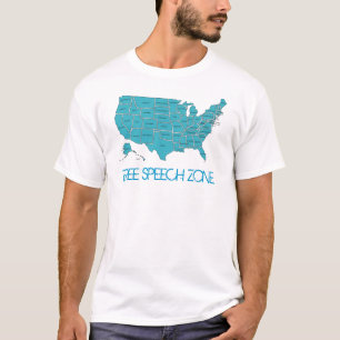 Freie Sprache-Zonen-T - Shirt