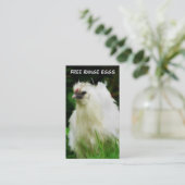 Freie Strecke Eggs Schicht oder Geflügel-Vogel Visitenkarte (Stehend Vorderseite)