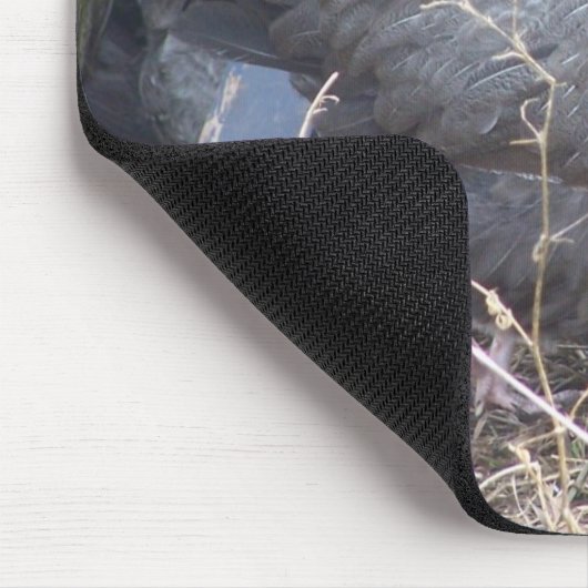 Freie Strecken-silbernes Grau Dorking Henne Mousepad (Ecke)