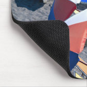 Freie Stühle auf Strand Mousepad (Ecke)