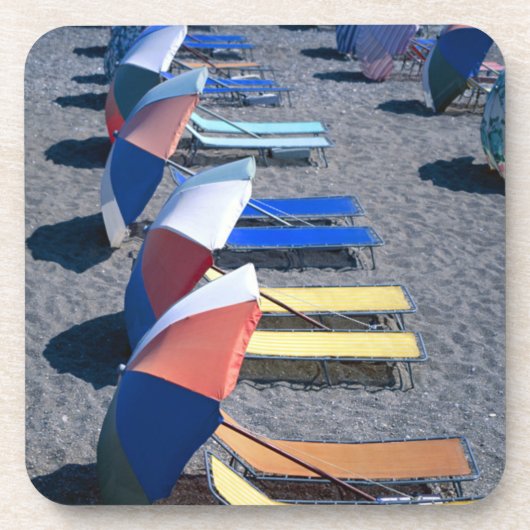 Freie Stühle auf Strand Untersetzer (Vorderseite)