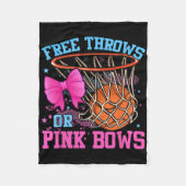 Freie Threads oder rosa Bogen Schwangerschaft rosa Fleecedecke (Vorderseite)