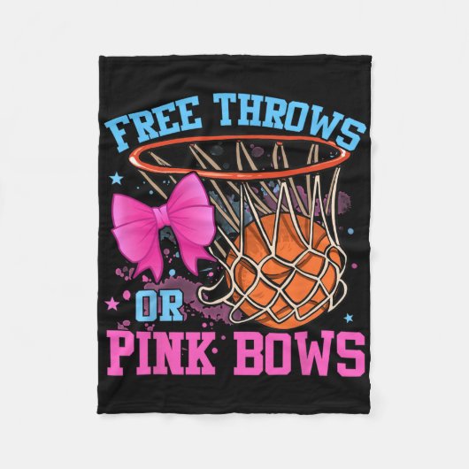 Freie Threads oder rosa Bogen Schwangerschaft rosa Fleecedecke (Vorderseite)