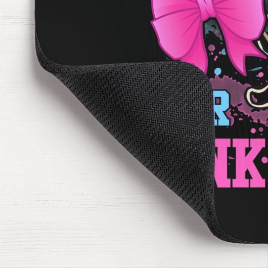 Freie Threads oder rosa Bogen Schwangerschaft rosa Mousepad (Ecke)