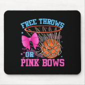 Freie Threads oder rosa Bogen Schwangerschaft rosa Mousepad (Vorne)