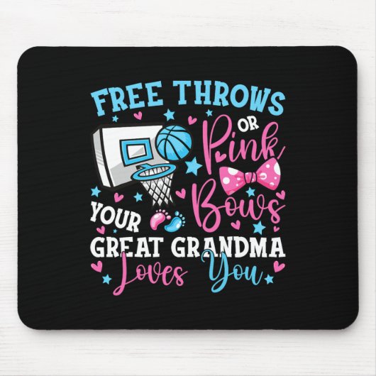 Freie Threads oder rosa Bows Große Oma Lieben Sie Mousepad (Vorne)