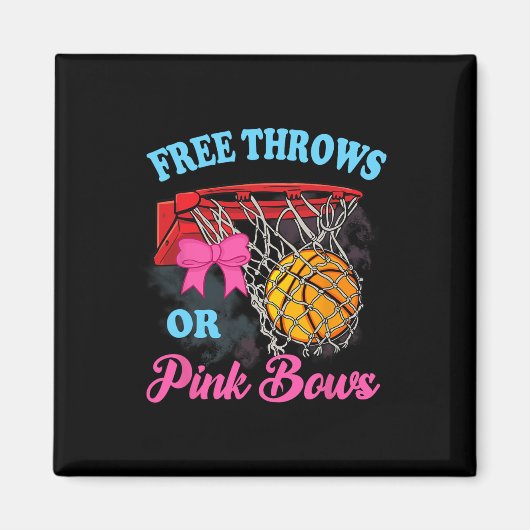 Freie Threads oder rosa Bows Schwangerschaft Pink Magnet (Vorne)