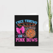 Freie Threads oder rosa Bows Schwangerschaft rosa Karte (Vorderseite)