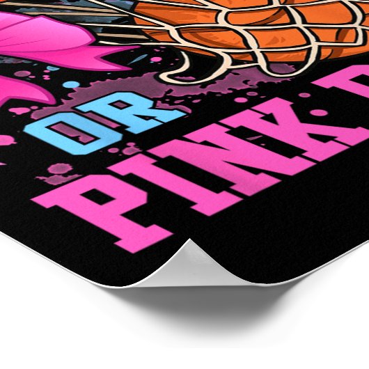 Freie Threads oder rosa Bows Schwangerschaft rosa Poster (Ecke)