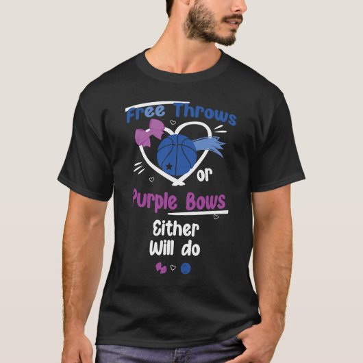 Freie Throws oder Lila Bows werden entweder geschl T-Shirt (Vorderseite)