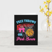 Freie Throws oder rosa Bows Schwangerschaft Pink B Karte (Gelbe Blume)
