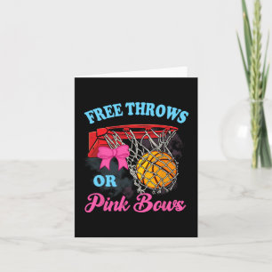 Freie Throws oder rosa Bows Schwangerschaft Pink B Karte