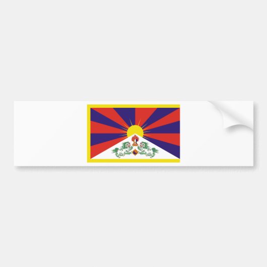 Freie Tibet-Flagge Autoaufkleber (Vorne)