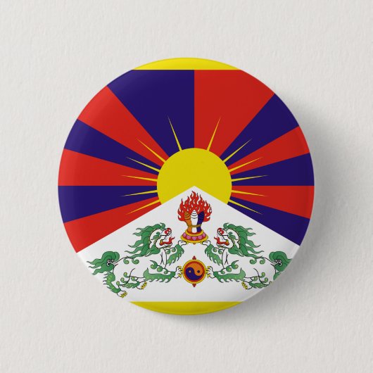 Freie Tibet-Flagge Button (Vorderseite)