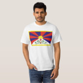 Freie Tibet-Flagge T-Shirt (Vorne ganz)
