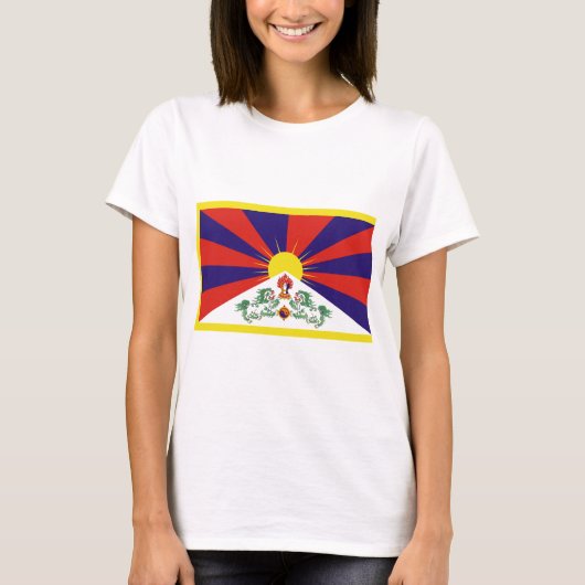 Freie Tibet-Flagge T-Shirt (Vorderseite)