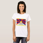 Freie Tibet-Flagge T-Shirt (Vorne ganz)