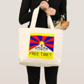 FREIE TIBET-Klassiker-Tasche Jumbo Stoffbeutel (Vorderseite (Produkt))
