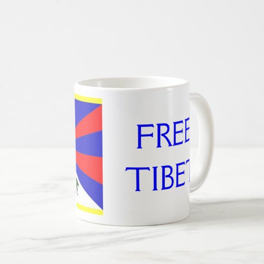 FREIE TIBET-Tasse Kaffeetasse (VorderseiteRechts)
