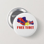 FREIE TIBET/TIBETAN-FREIHEIT BUTTON (Vorne & Hinten)