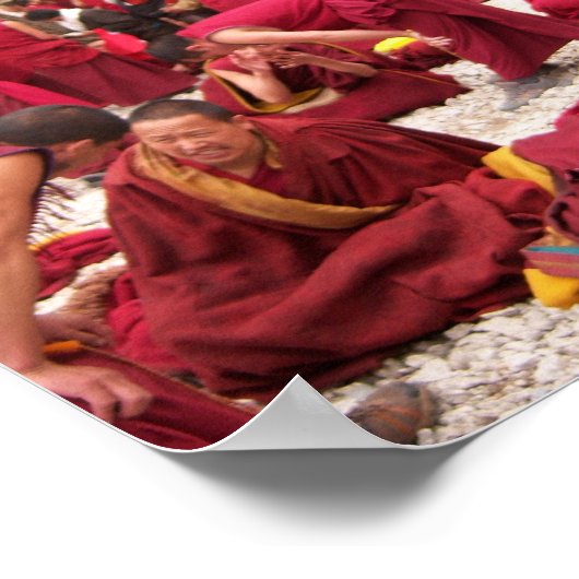 Freie tibetische Mönche Poster (Ecke)