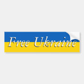 Freie Ukraine Autoaufkleber (Vorne)