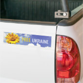 Freie Ukraine Blauer Gelbblütenfrieden Autoaufkleber (Auf Lkw)