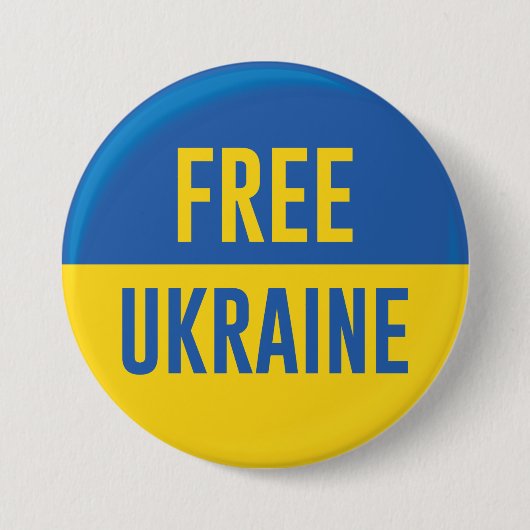 Freie Ukraine Button (Vorderseite)