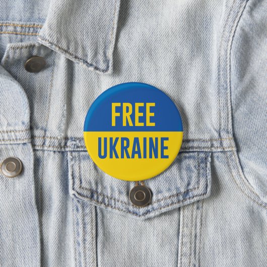 Freie Ukraine Button (Beispiel)