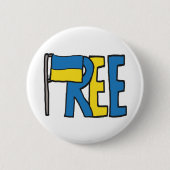 Freie Ukraine Button (Vorderseite)