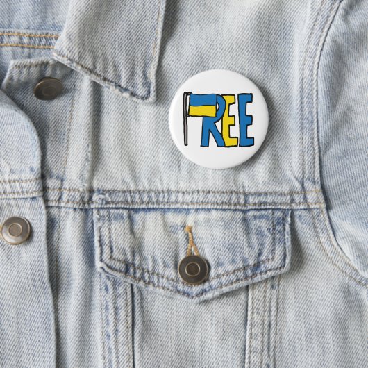 Freie Ukraine Button (Beispiel)
