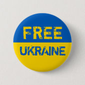 Freie Ukraine Button (Vorderseite)