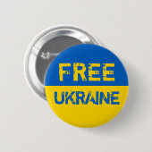 Freie Ukraine Button (Vorne & Hinten)