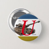 Freie Ukraine Button (Vorne & Hinten)
