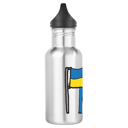 Freie Ukraine Edelstahlflasche (Links)